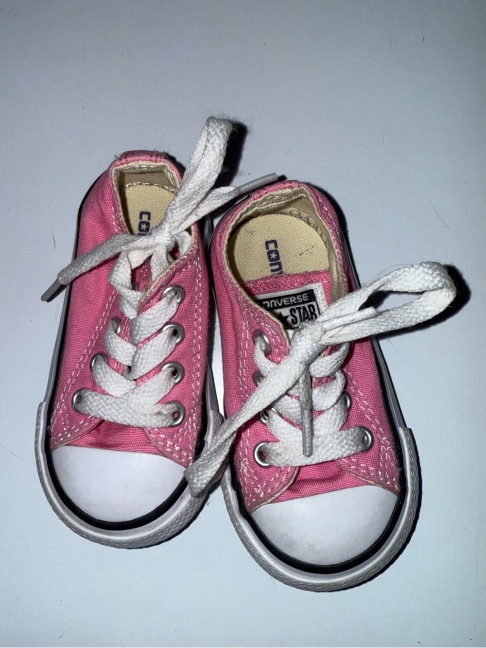 Converse Toddler Pink Low-Top Canvas Sneakers